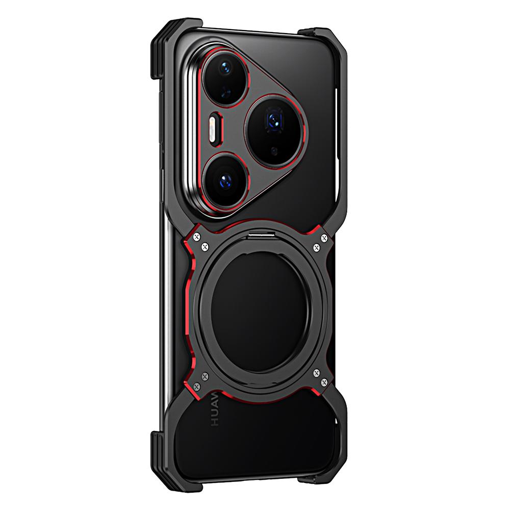 For Huawei Pura 80 Pro+ Case Kickstand Metal Bumper Magnetic Phone Cover