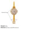 Gold Diamond Key Cross Pendant Multi-Style Personalized Pendant Diy Jewelry Accessories