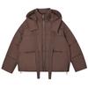 Trendy girl, small down cotton clothes to keep warm in winter, yellow hooded ears jacket design, new bear