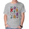 Unisex Rundhals-T-Shirt Haring Future Grafik Kurzarm Lässiges T-Shirt