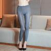 Oil Glossy Crotchless Leggings See Through Transparent Exotic  Pencil Pants Fitness Joggers Women Trousers
