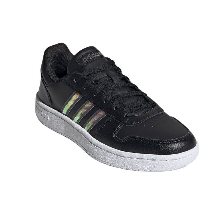 adidas Sneakers Donna Hoops 2.0 Nero Tattile Oro Metallico Core-Black Grey-Five FW3536