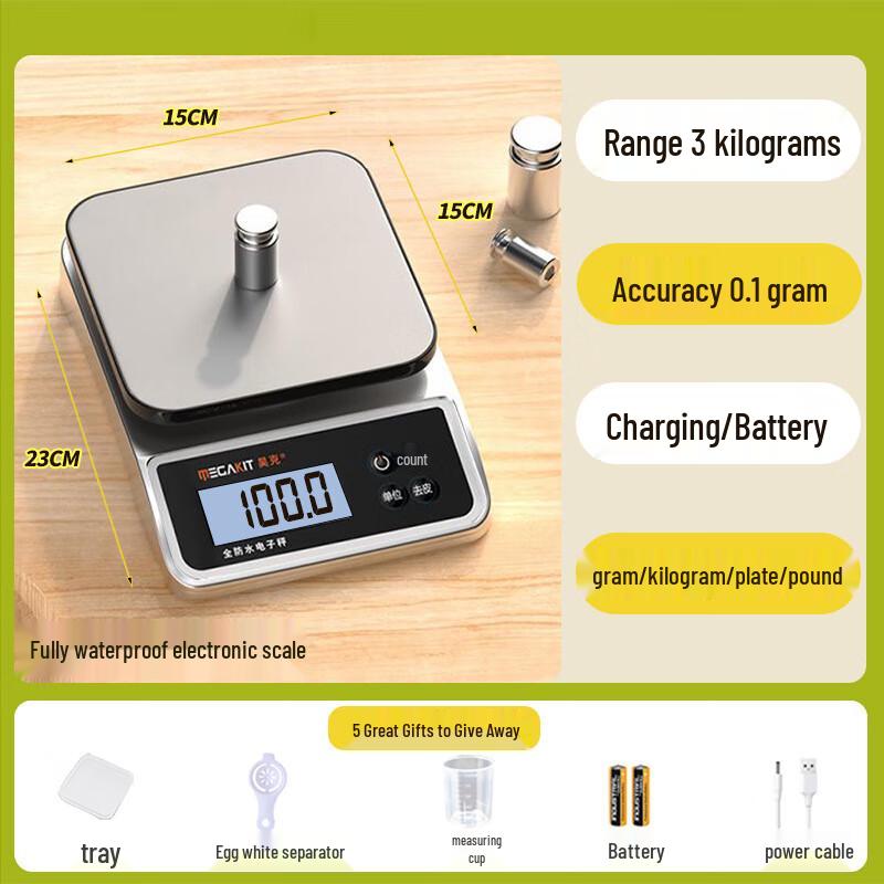 Haoke CLQ Rechargeable Precision Digital Kitchen Scale