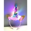 Fascia Luminosa a Forma di Testa di Unicorno LED Halloween Fascia Luminosa Colorata a Forma di Testa di Unicorno Accessori per Feste