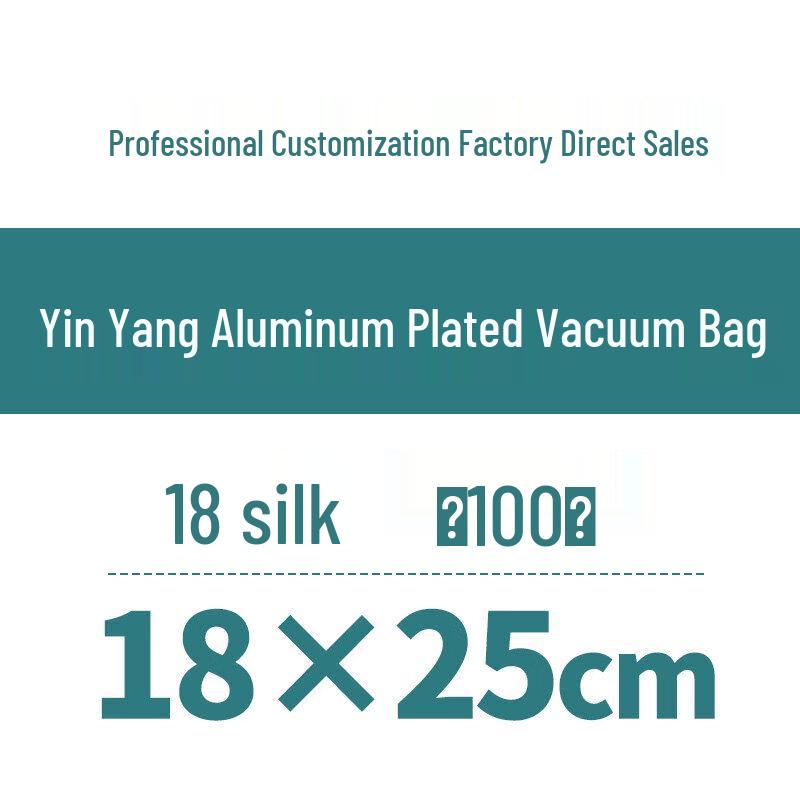 Qiwei Two-Sided Semi-Transparent Aluminum Vacuum Food Storage Bags