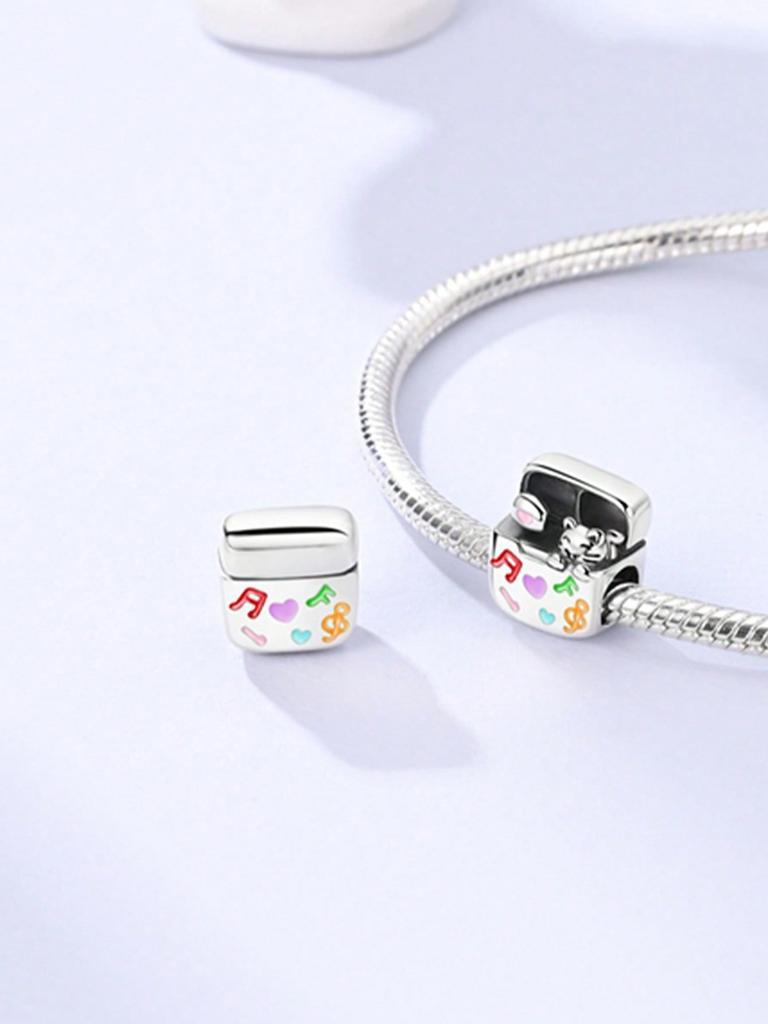 Charm Copper Colors Music Cat Earphones Harp Bead For Original Bracelet Diy Beads Charms Jewellery Making Gift For Women Styfne