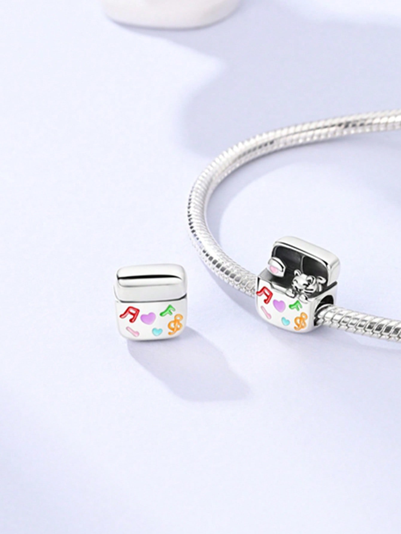 Шармы Плата Музыка Кошачьи Уши Наушники Арфа Бусины Шарм Медь Покрытая Подходит Шармы Оригинальный Браслет Для Изготовления Украшений Сделай Сам Шарм