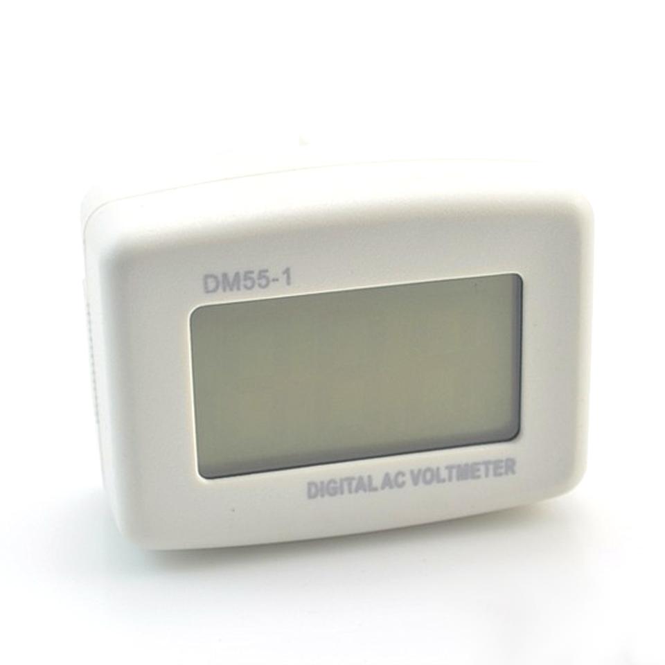 

AC Digital Voltage meter tester Voltmeter 100-300V Switch EU / US Plug Volt Power Monitor AC Panle Meter LCD blue backlight EU Plug