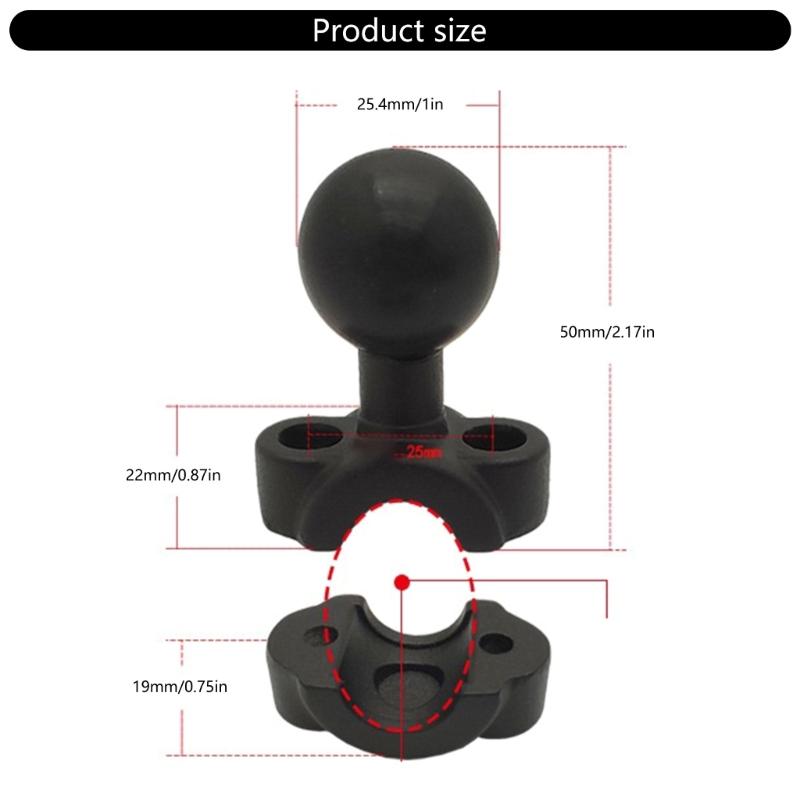 Universal High Strength Ball Joint Adapter 360 Degree Rotating For Motorcycle Scooter Handlebar Phone Mount Holder Stand