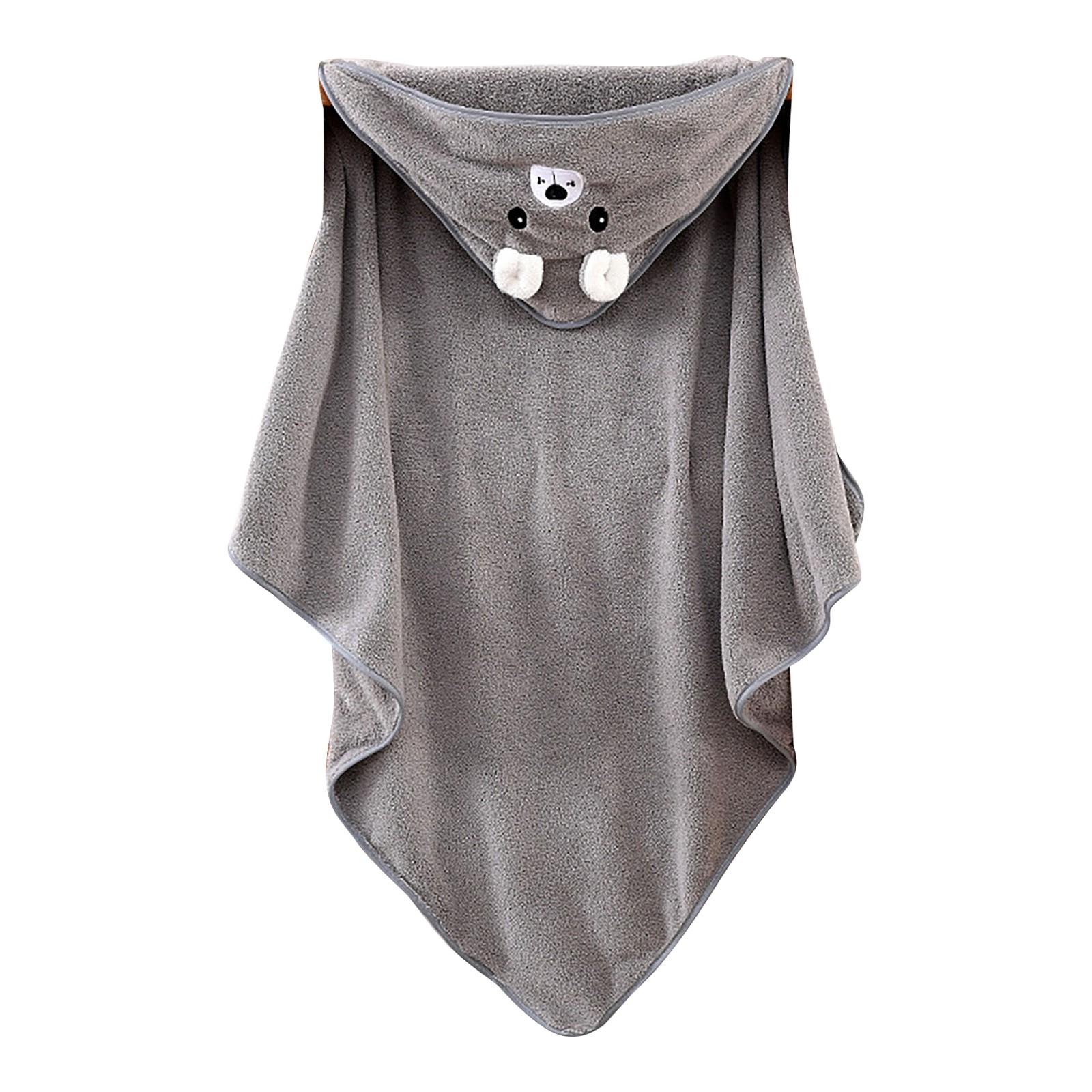 

Детское банное полотенце с капюшоном, мягкое мультяшное одеяло из кораллового флиса, впитывающее быстросохнущее полотенце для младенцев, пеленальное полотенце для дома