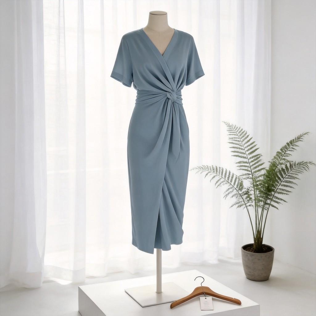 Zomer Mode Jurk Met Strik Taille Voor Vrouwen Business Casual Reis Kleding