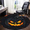 1pc Pumpkin, Halloween Chair Carpet for Office, Round Non-Slip Durable Large Size Office Carpet, Suitable for Office, Beautiful Decoration