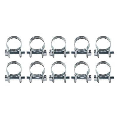 10pcs Hose Clips Air Small Clamp Carbon Steel Diesel