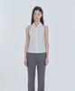 Mausolleum Emma Tailored Semi Bootcut Slacks - Gray Stripe