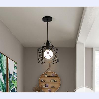 Pendant Light Modern Simple Style Industrial Robust Small Chandelier Hanging Light for Bedroom Aisle