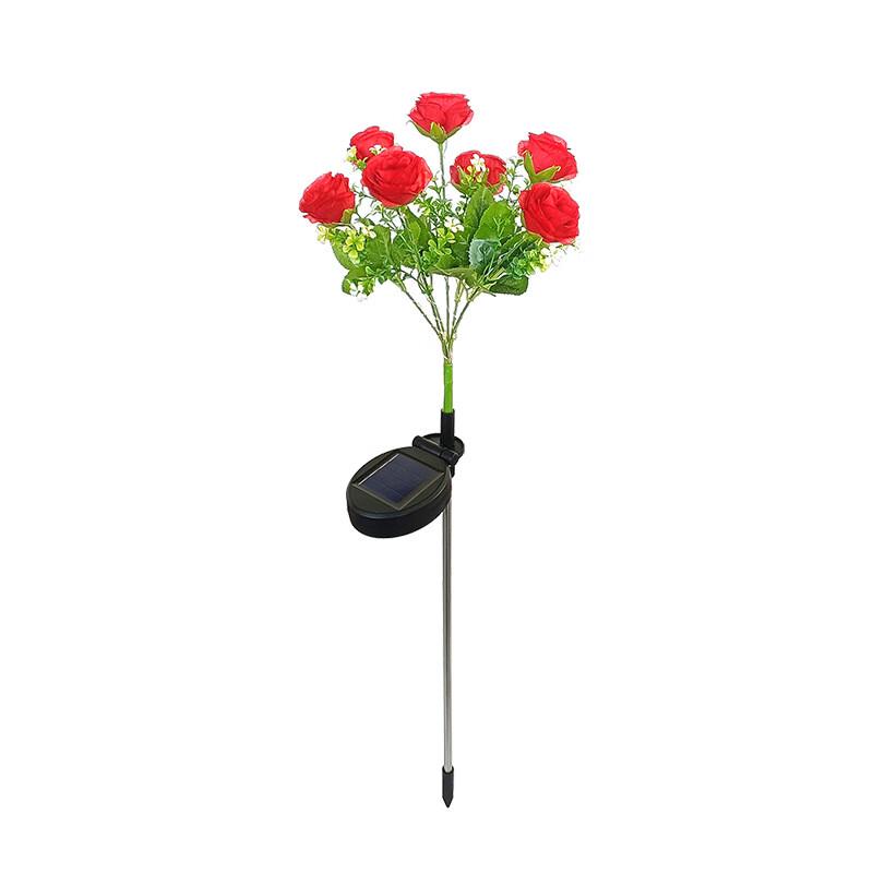 Solar Powered LED Rose Garden Stake Light