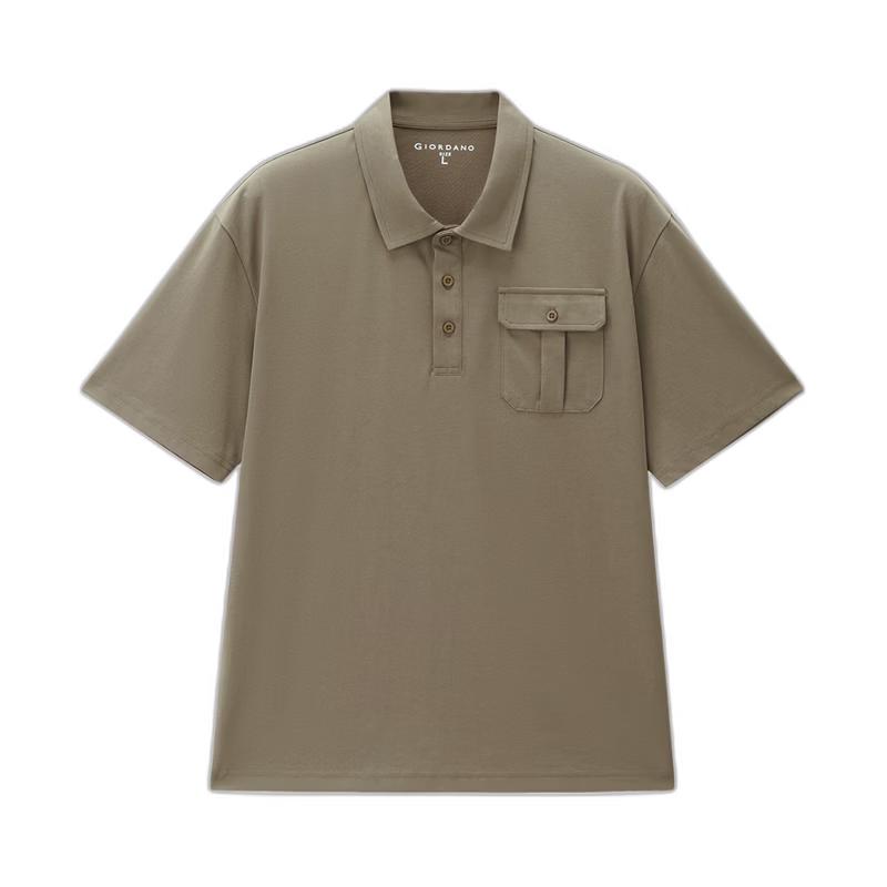 Giordano Men s Moisture-Wicking Workwear Pocket Polo Shirt L