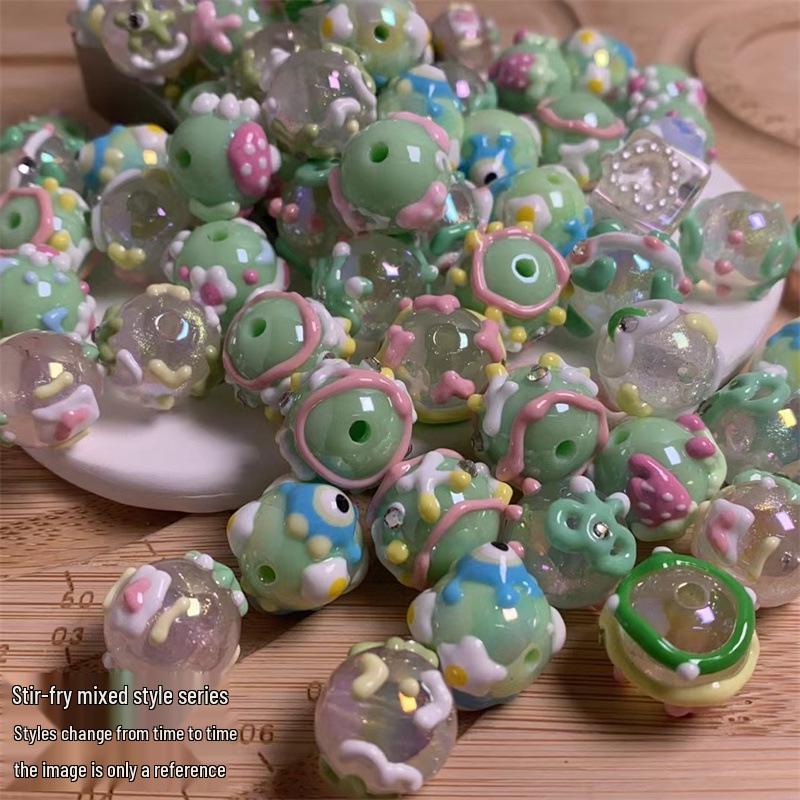 

Постоянные новые поступления! Супер Тяжелая Нефть Расписанная Вручную Мультяшная Цепочка для Телефона с Бусинами Аксессуары - DIY Круглые Бусины Смешанных Цветов.