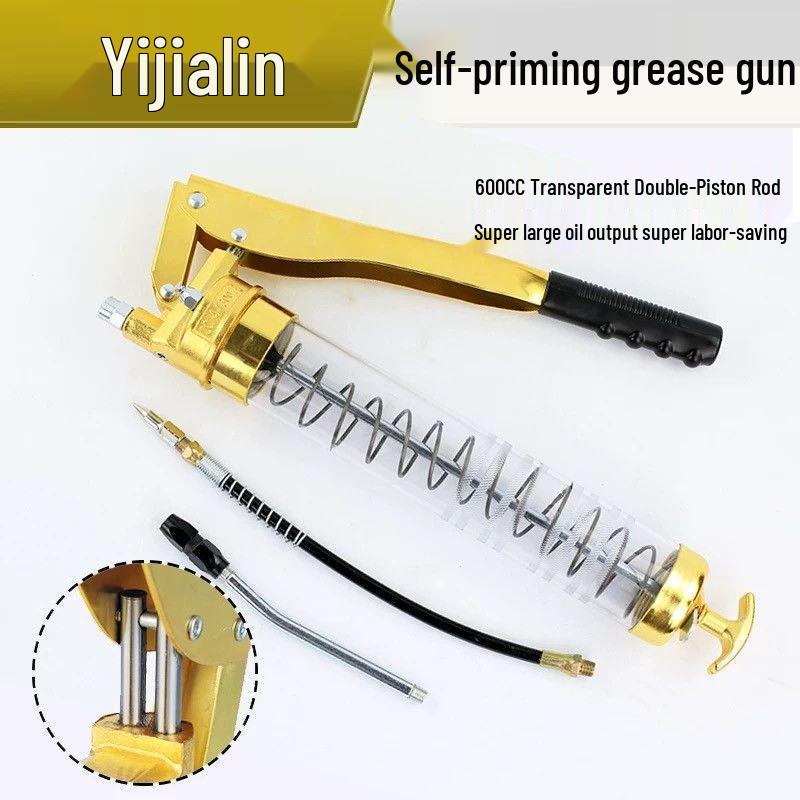 Mini One-Hand High-Pressure Grease Gun with Auto Air Venting