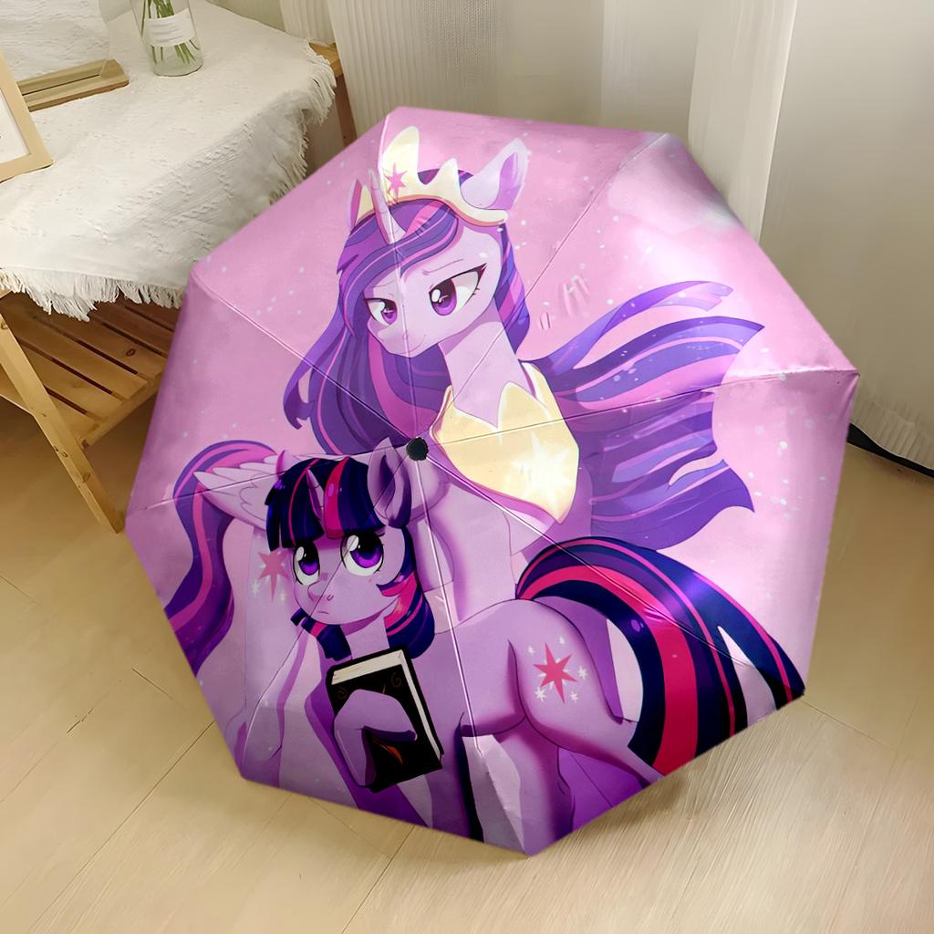 Unicorn Dreams In the Sky Compact Travel Automatic Umbrella Sturdy 8 Rib Shaft Compact Design All Season Use Fashionable Accessory