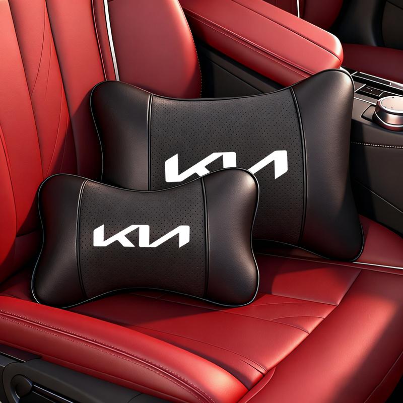 Kia Car Headrest/Lumbar Support Car Neck Pillow Waist Cushion For KIA K9 Sportage Niro K5 Carnival EV6 EV9 EV3 K8 Stinger Forte