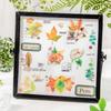 1pack/6pcs Green Plant & Leaf Theme Flat Stickers, DIY Handmade Album Scrapbooking Decorative Paper Supplies