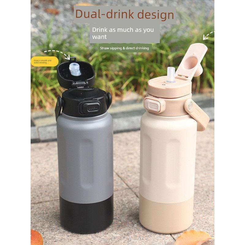 Large-Capacity Thermos Cup for Women, Good-Looking Ice Cup, Portable Car Coffee Cup, Outdoor Sports Water Bottle, Tea Cup