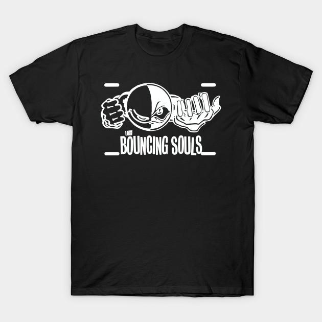 

Men Black Print T-shirt The Bouncing Souls 3 No-Cut Transfer Paper Print Cotton Tshirt S чорний