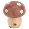 Mushroom LED Table Lamp Wooden Warm Light Stepless Dimming Rechargeable Bedside Nightstand Lamp for Bedroom Home