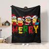 1Pc Christmas Minions Celebration Blanket Soft And Comfortable Casual Warm Camping Travel Christmas Halloween Gift M91758