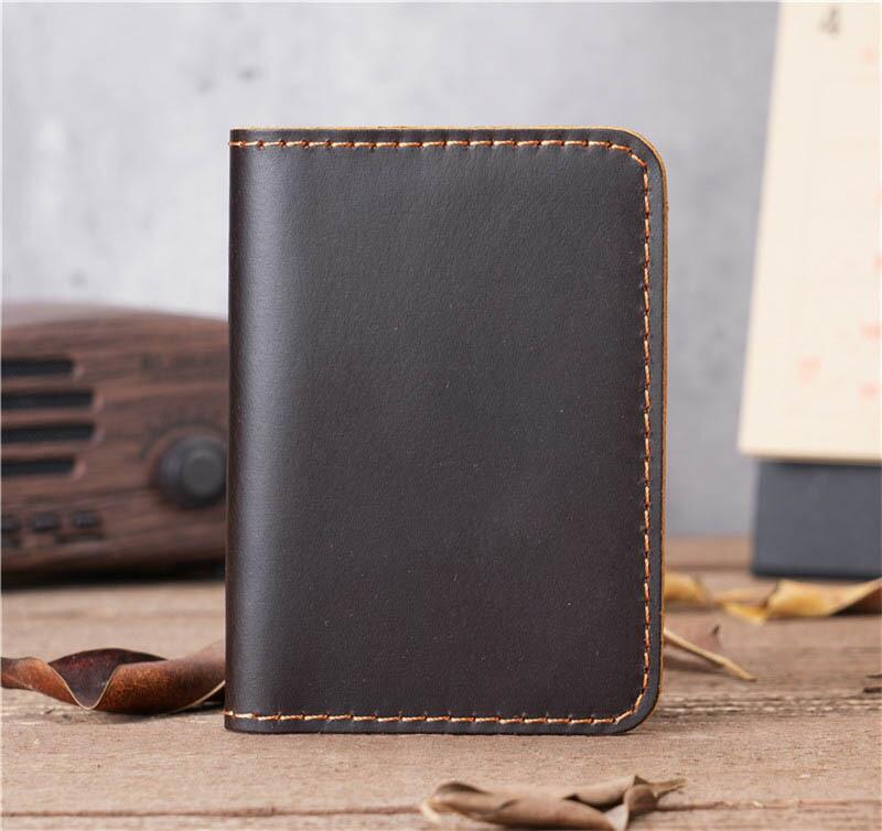 NT Retro Crazy Horse Leather Multi-Card Clutch: Unisex ID & Card Holder Wallet
