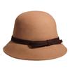 Wool Contrasting Bow and Basin Hat for Women with Small Fragrance Style Showing Their Faces Fisherman's Hat Retro Style and Versatile