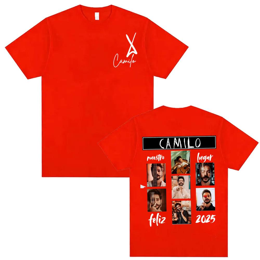 Singer Camilo La Tribu Album 2025 Cover T Shirts Unisex Women Vintage Hip Hop Trending Tshirt Oversized Loose Short Sleeve T Shirt