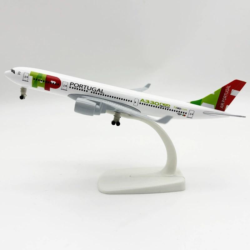 

Металлическая модель самолета 20 см A330 Португалия модель самолета Airbus 330 Реплика С шасси Сплав Материал Авиационная симуляция Подарок