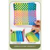 Girls Birthday Gift Handmade Diy Cloth Wallet Rainbow Weaving Loom Elastic Rope Kids Educational Toy