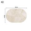 Faux Leather Placemats Oval Shape Cup Tableware Placemat Dining Table Coaster Non-slip Cup Pad Home Decor Dishes Mats