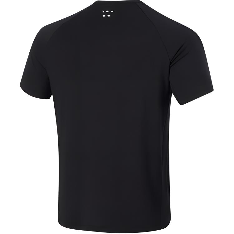 Li-Ning Fitness Series Letter Sports Casual Simple Short Sleeve T-Shirt Men Tops Black ATSU007-1