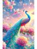 Pictură Diamantată Completă Stil Nou 2024 Păun de Vis Floare Peisaj Mozaic Diamante Broderie Cusătură în Cruce Păsări Decor Acasă DIY