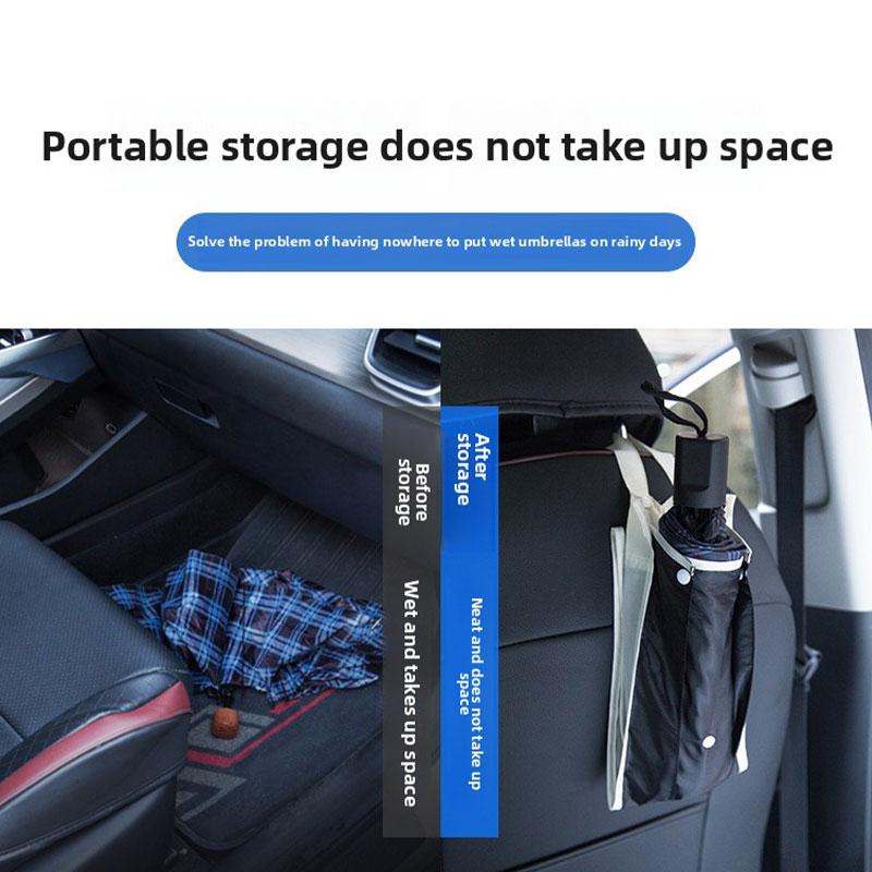Car Waterproof Umbrella Sets Foldable Umbrella Cover Sheath Storage Bag Carrier Cover Umbrella Stands Car Accessorie Storage