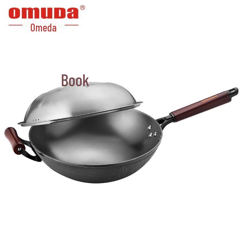 Oumeida Traditioneller Unbeschichteter Gusseisen-Wok