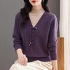 2025 Chinese Style Knit Base Layer Sweater for Middle-Aged & Elderly Women: Thick, Warm, Autumn/Winter New Arrivals