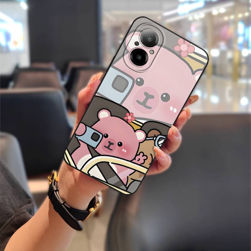 Fashion Design Silicone Phone Case For Realme C67 4G/Realme12 Lite Protective Soft case Cartoon Phone Pouch Shockproof