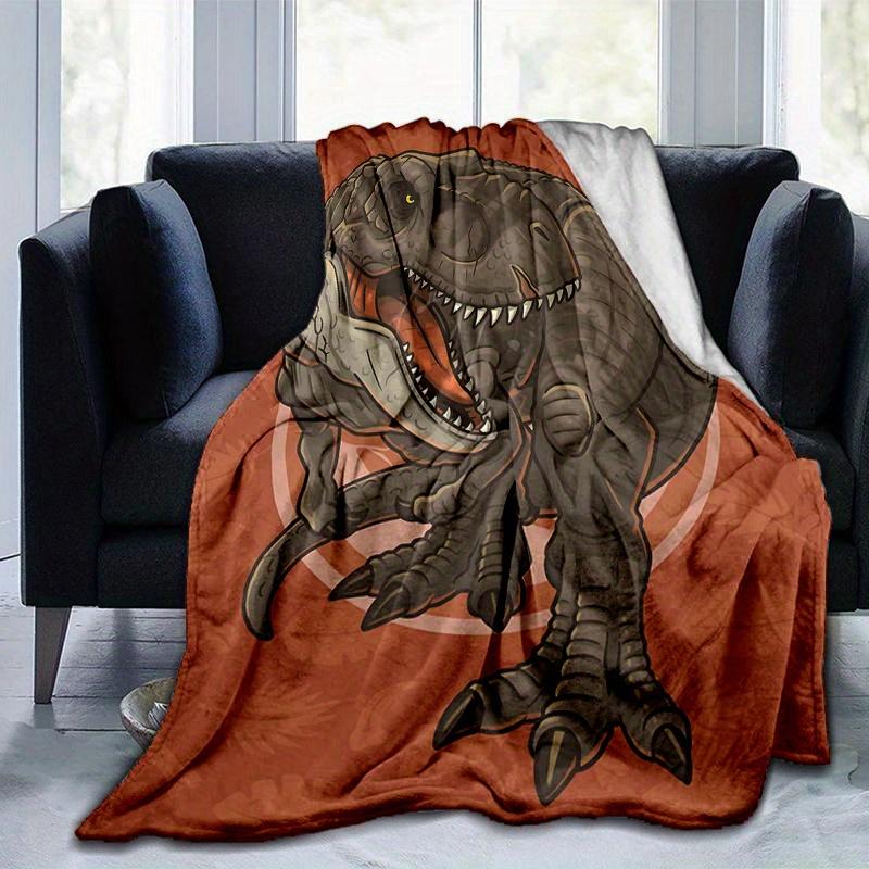 1pc Dinosaur  Cute Design for Home Decor, Gift Idea, Living Room, Travel, Camping, Car Blankets
