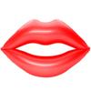 180cm Extra Large Thickened Inflatable Lips Float Swim Ring for Adults