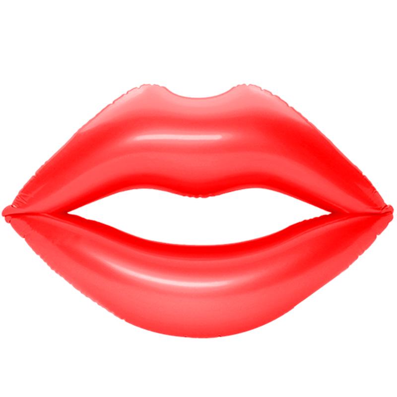 

180см Очень большой Утолщенный Надувной Плот для Губ Плавательный Круг для Взрослых Red Lips