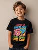 Cute Meme T-Shirt for Boys Girls Childrens Six Seven Funny Kids Y2k Tees Tops 67 Brainrot Print Round Neck Short Sleeve T Shirt