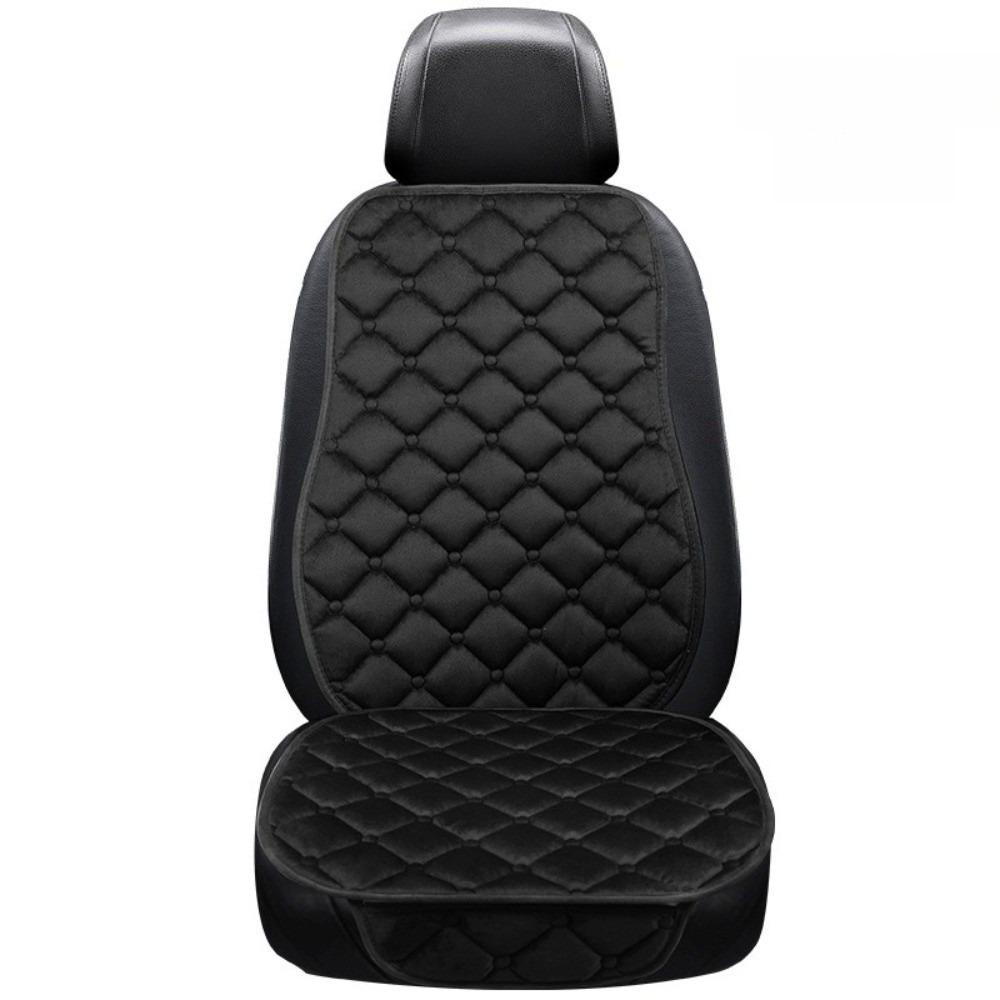 

Solid Color Seat Cushion Thick SUV Seat Mats Universal Car Seat Covers чорний