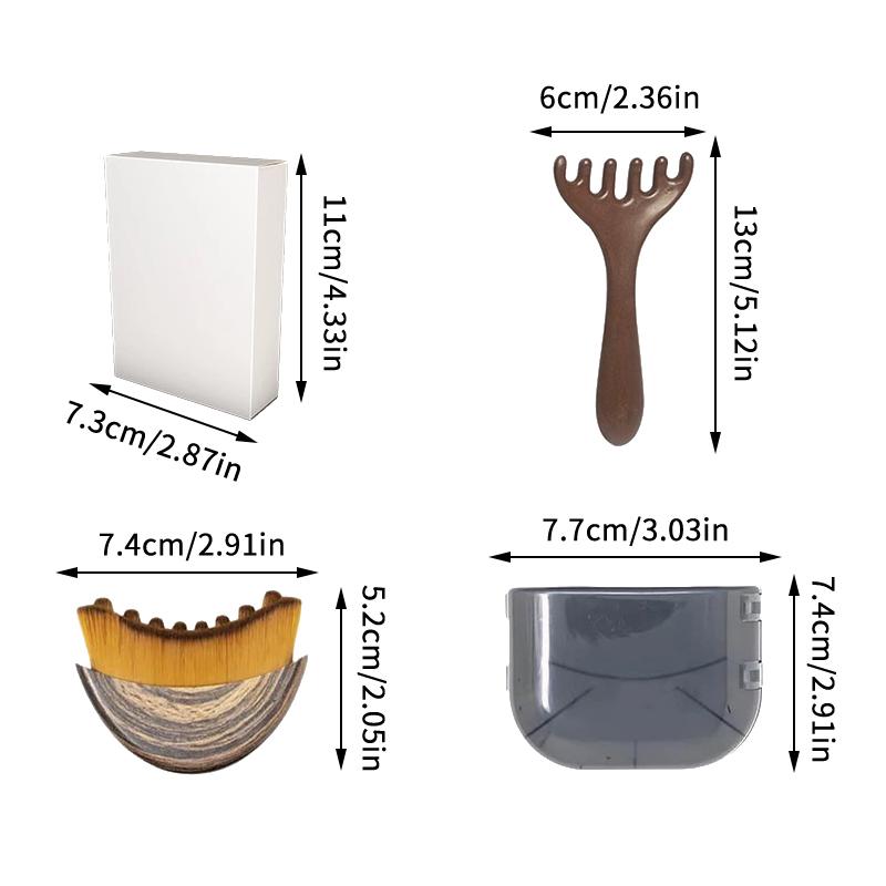 Face Sculpting Lymphatic Massage Brush - Soft Bristle Massager for Face Contouring & Skin Tightening