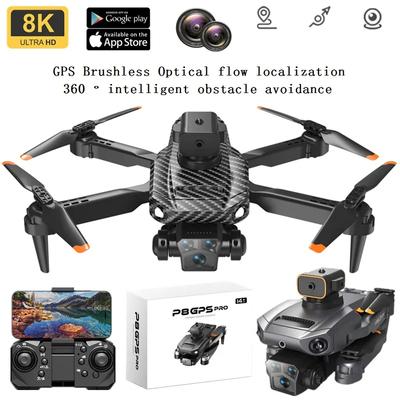 2025 New P8 Pro GPS Drone 8K 5G Brushless Motor Professional Obstacle Avoidance Brushless Motor Aerial Photography Aircraft Gifts Toys