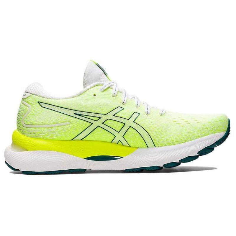 Asics GEL-Nimbus 24 Women Low Top Marathon Running Shoes Fluorescent Yellow 1012B201-102